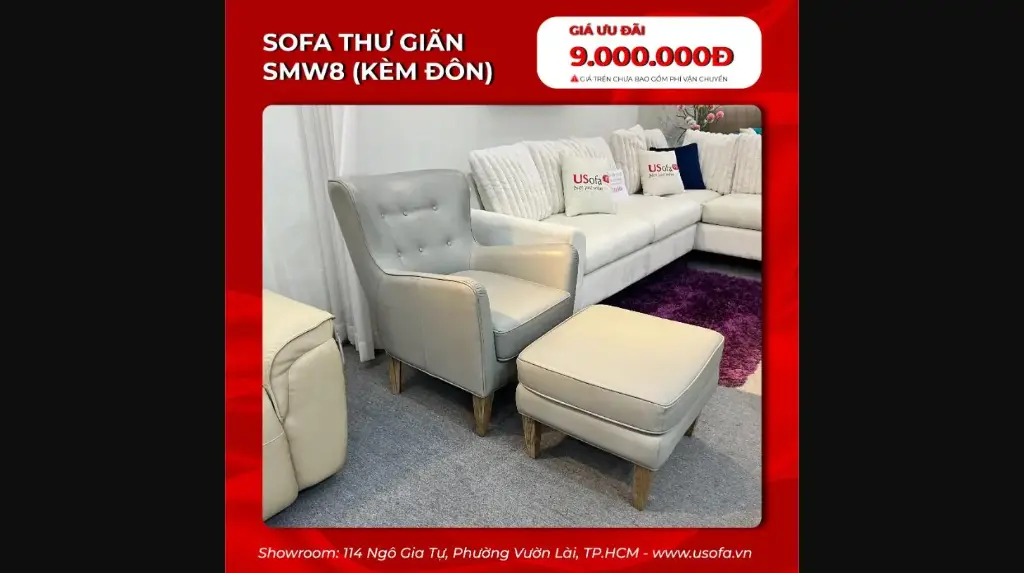 SOFA THƯ GIÃN SMW8 (KÈM ĐÒN)