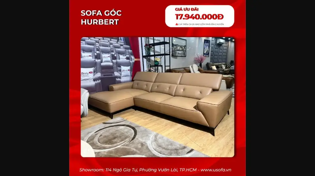 SOFA GÓC HURBERT